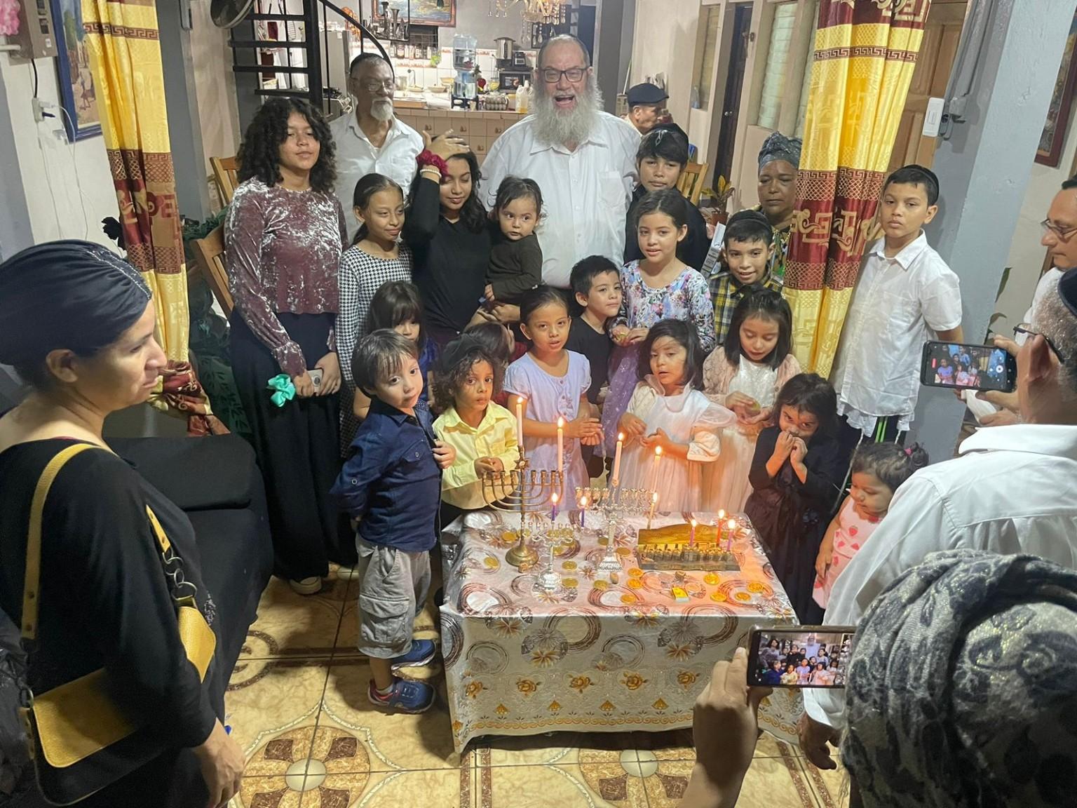 Children and families celebrating together