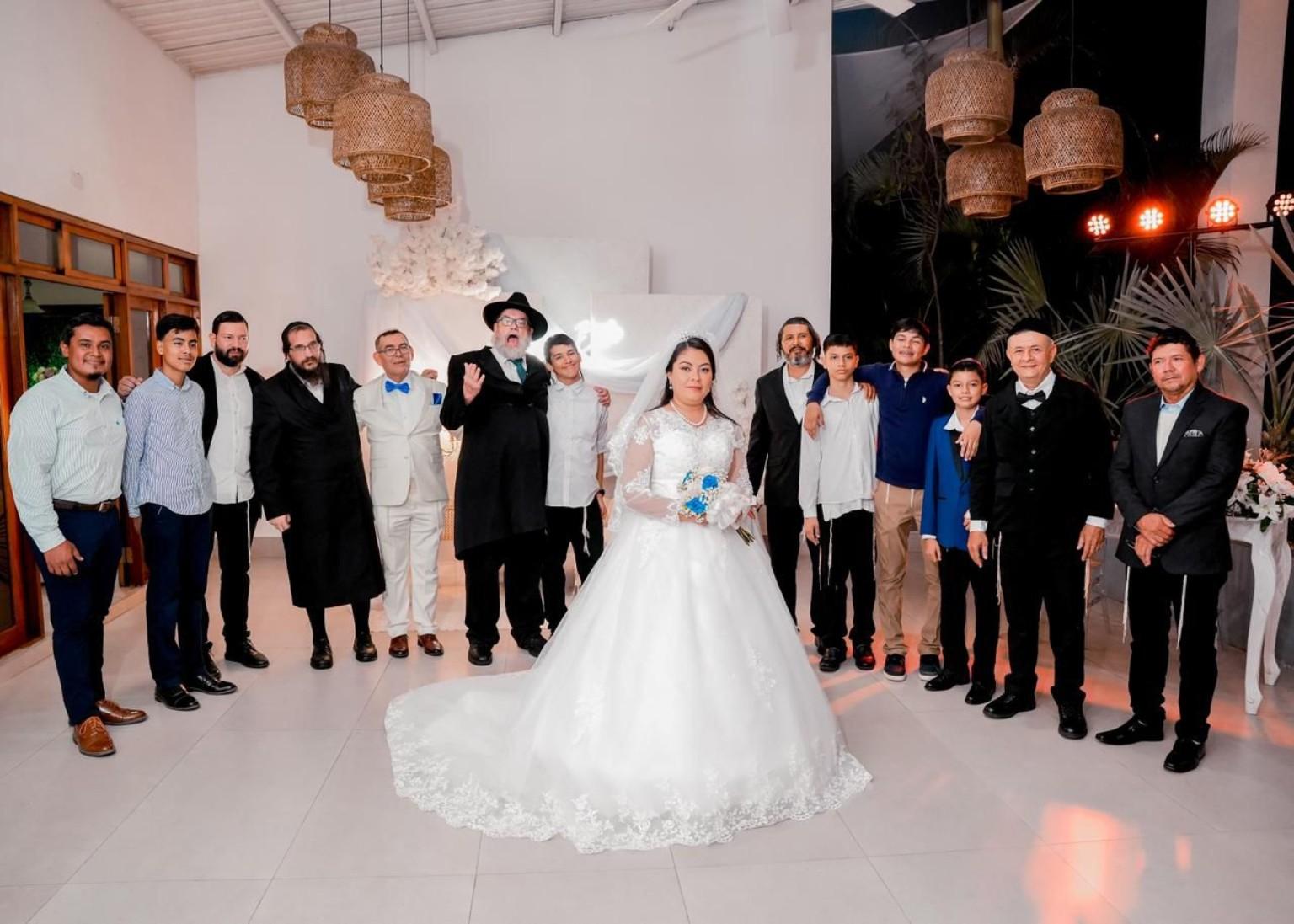 Jewish wedding in community